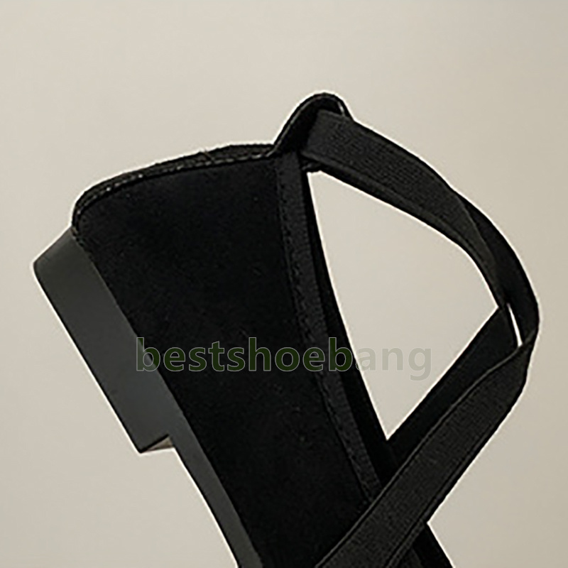 designer shoes ballet flats heels loafers womens elegant round toe mary jane shoes fashion soft crossover elastic band single shoes