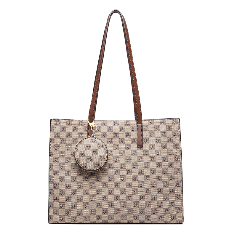 MKF designer bag free shipping Light luxury High quality casual tote bag versatile classic Check Plaid Tartan high-capacity vintage handbag for woman