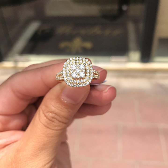 2025 Choucong Wedding Ring Luxury Jewelry 925 Sterling Silver Rose Gold Fill Round Cut 5A Cubic Zircon CZ Dimaond Gemstones Party Women Engagement Ban