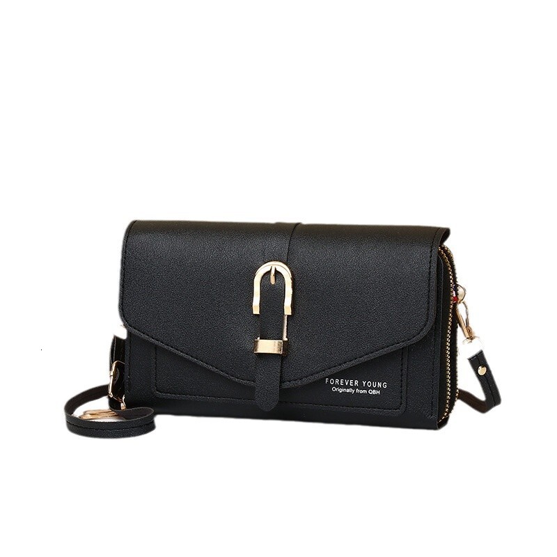 New Style for Women, Single Shoulder Crossbody Small Bag, Cover Head Magnetic Clasp, Multi-Compartment, High-Quality Texture Mini Phone Bag