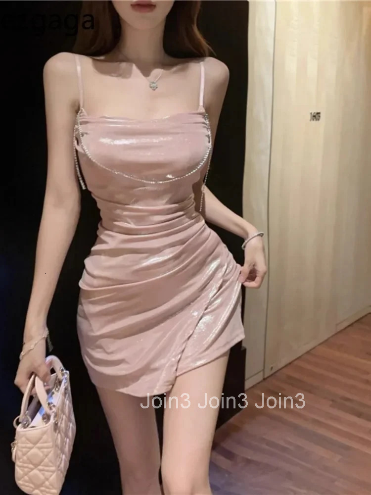 Mini Dresses Women Elegant Sexy Slim Ruched Slash Neck Sleeveless Backless Summer Fashion Party Dress Ladies Clubwear