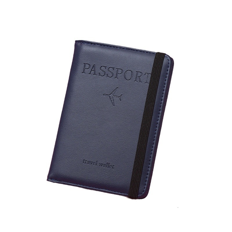 New PU Leather Card Anti-theft RFID Blocking Magnetic-proof Multi-functional ID Holder Simple Passport Case