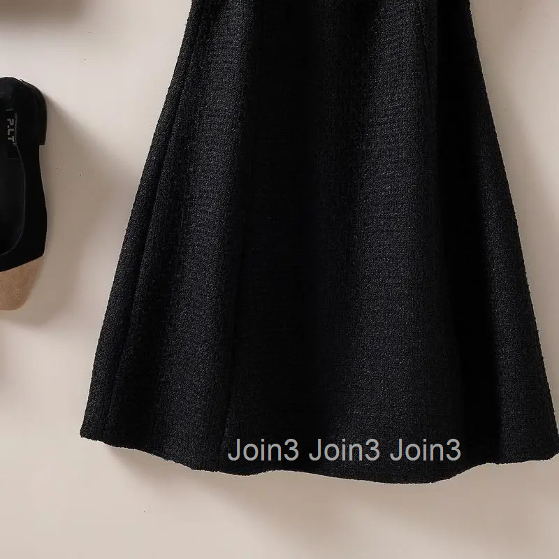 Women French Style Stylish Beaded Luxury Chic Zipper Tweed Dress Vintage Elegant Sleeveless Slim Fit Party Midi Dresses Vestidos