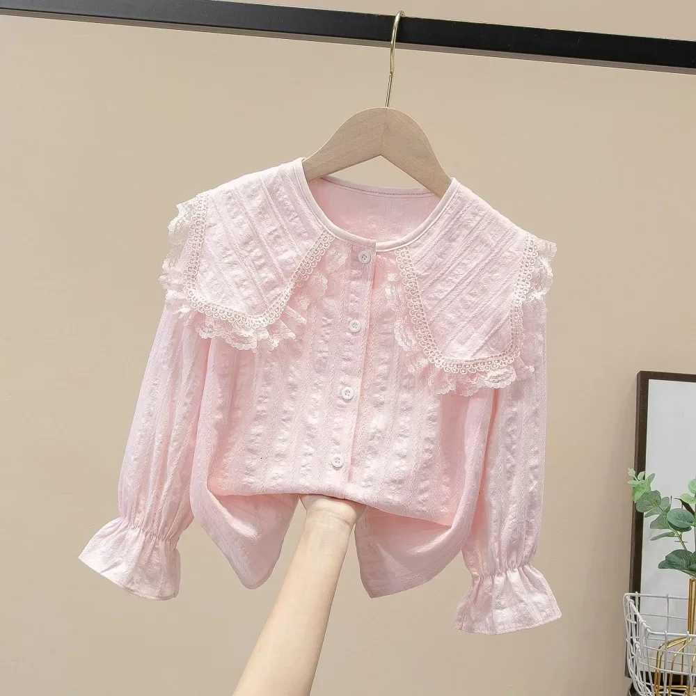 Childrens Clothing Blouse for Girls Kids Shirts Toddler Girl Clothes Top Vintage Casual Fairy Princess Cute Elegant Long Sleeve X250806