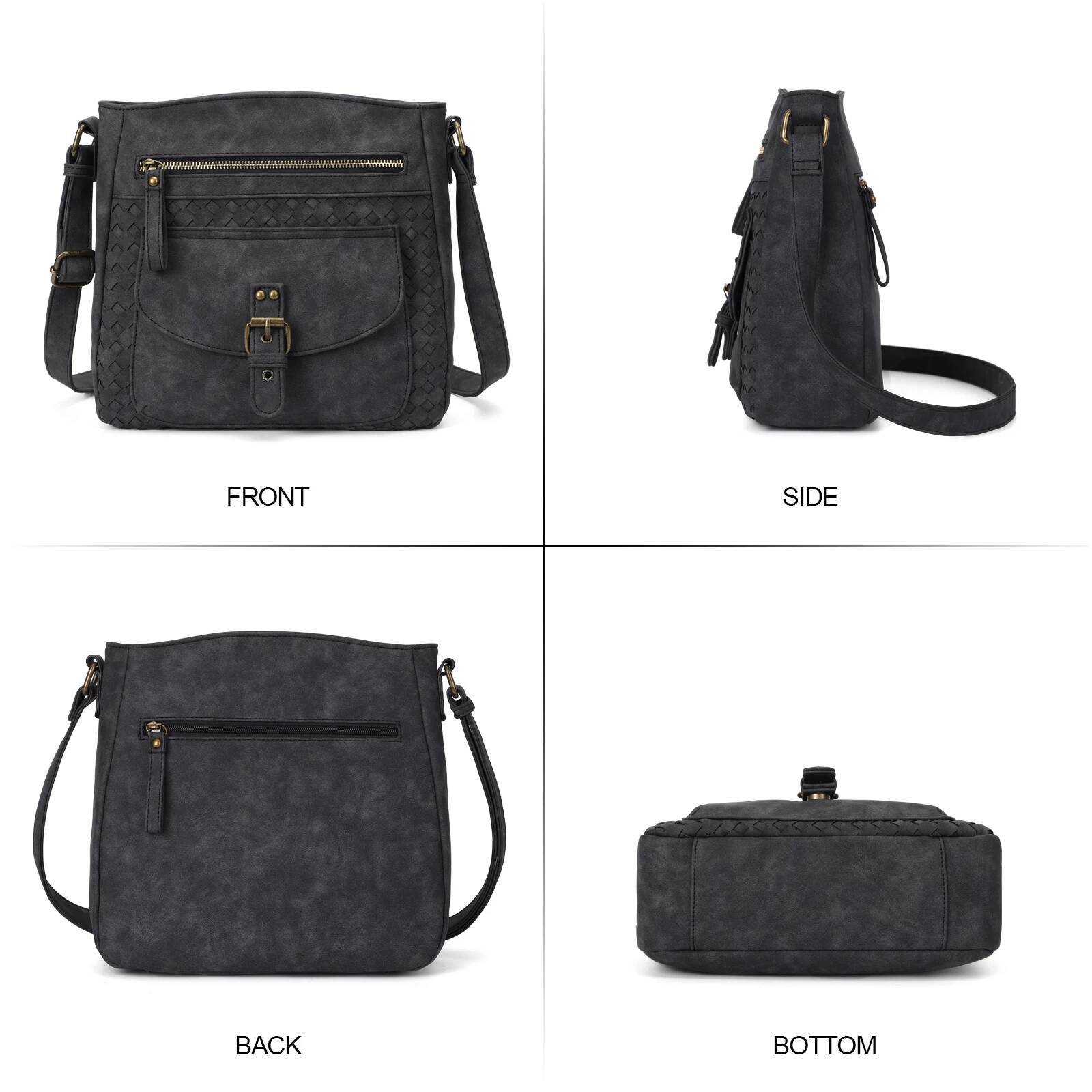 Crossbody Purses for Women, PU Leather Shoulder Handbags Sling Bag Crossboby Bags Medium Multi Pockets