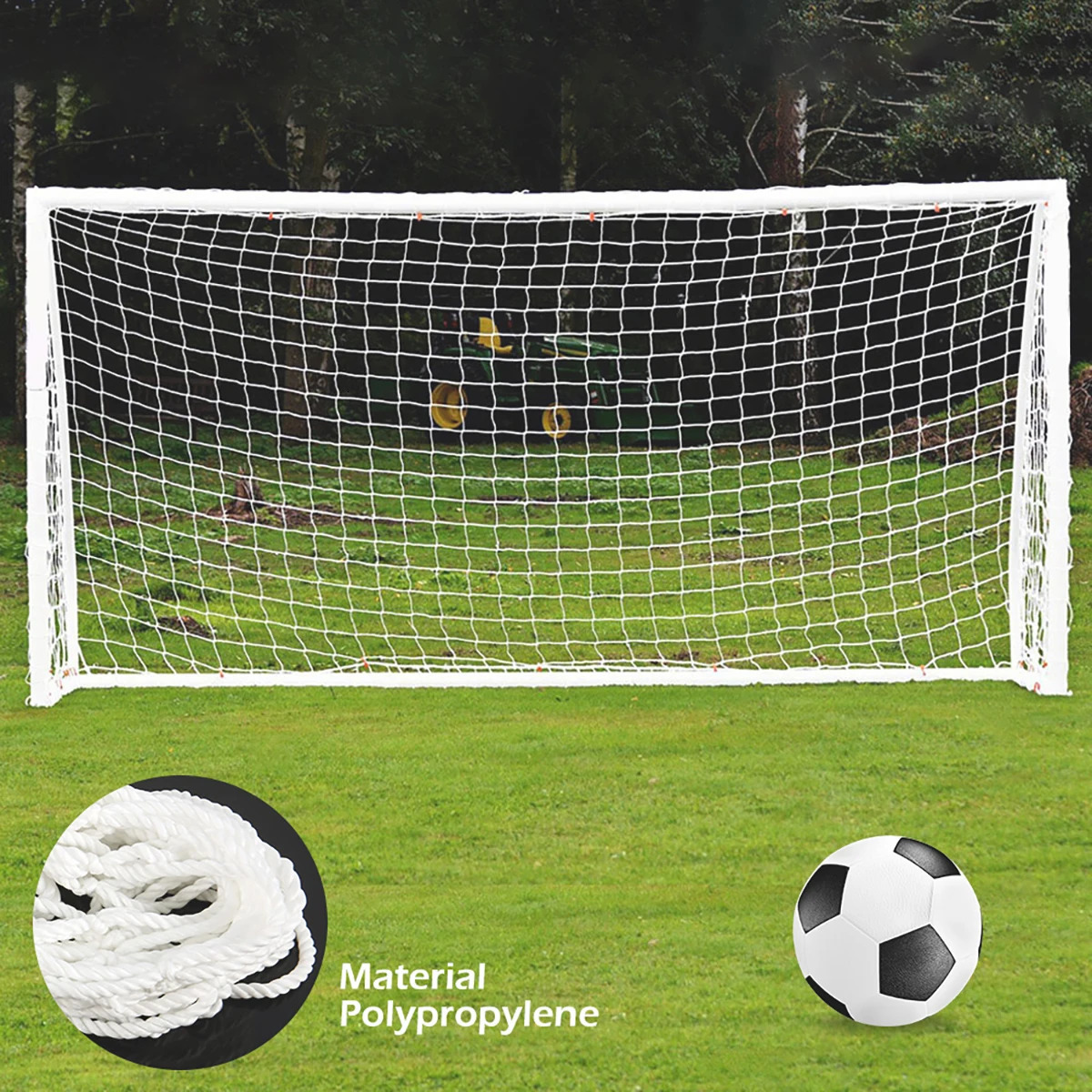 1.2-3.6m Soccer Net Adult Folding Indoor Outdoor Soccer Goal Net Anti-impact Football Post Net Football Game Practice Equipment 250806