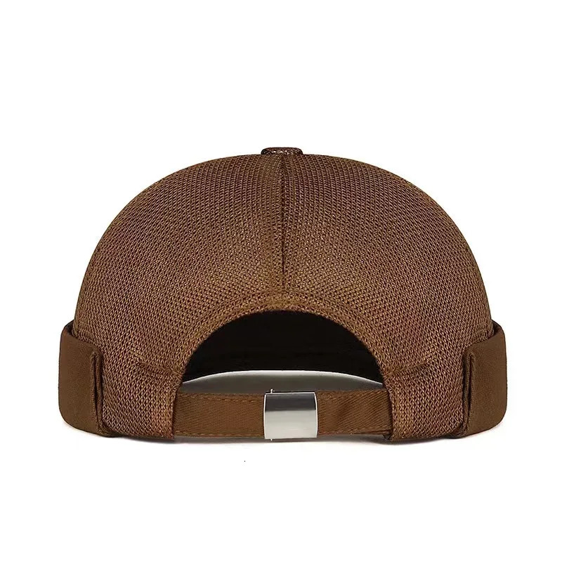 Same Style for Men and Women Hip-Hop Mesh Visor Cap Summer Breathable Rolled Brim Hat Sun Protection Sports Head Cover 250806