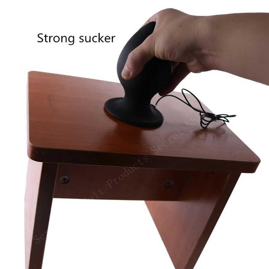 APHRDDISIA Big Size 7 Mode Vibrating Silicone Anal Butt Plug Suction Cup Vibrator For Men Women/Couples Erotic Toys XJ250806