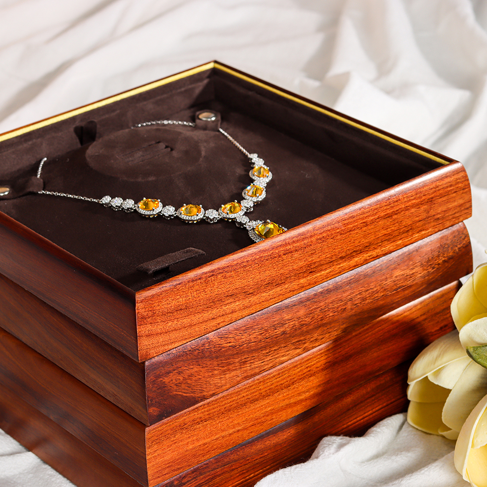 Foshan HLB Customizable Wood Jewelry Tray - Elegant Display for Organizing Accessories