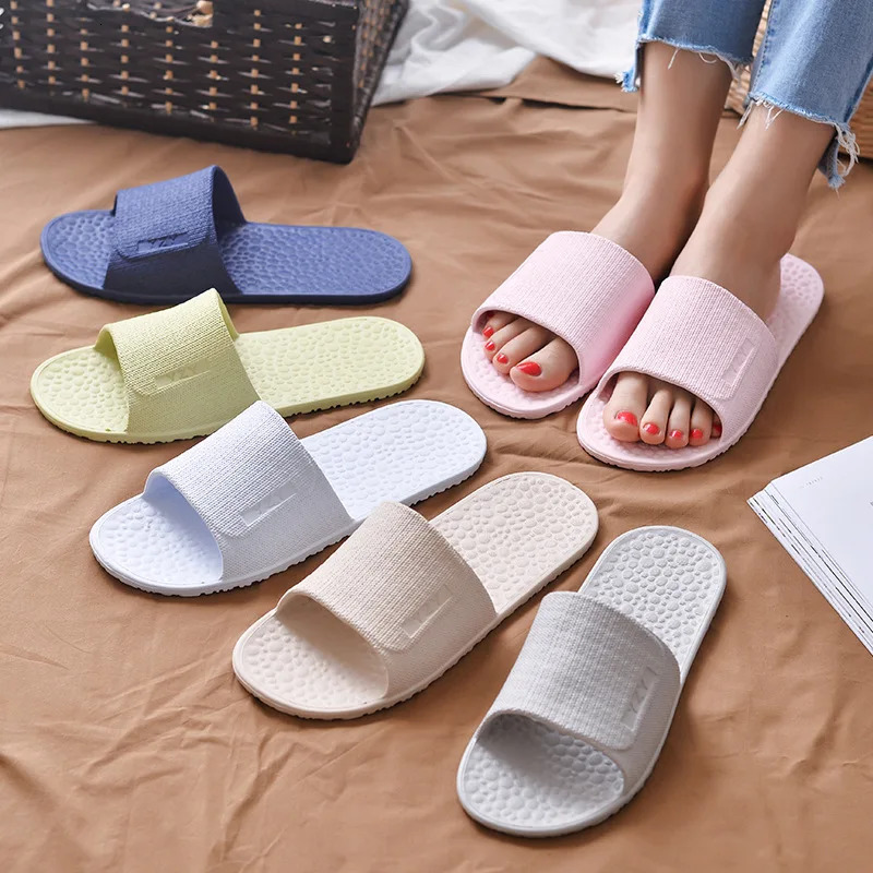 Foldable Home Slippers el Travel Portable Slides Non-Slip Bathing House Guest Use Men Women Unisex Flat Shoes Salon Homestay 250731