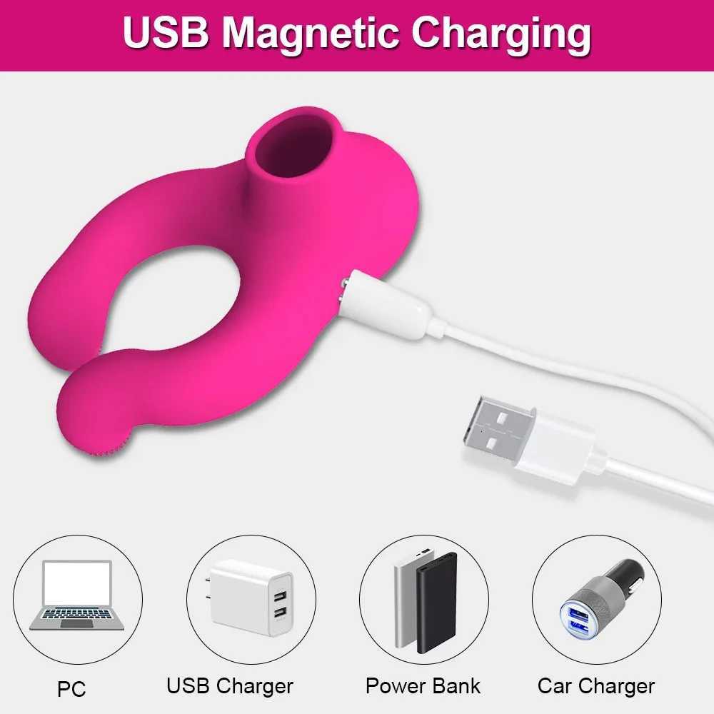 Penis Cock Ring Vibrator for Men Delay Ejaculation Stimulator Clit Sucker Dick Enlarger Ring Sex Toy for Men Couples Adult Goods XJ250806