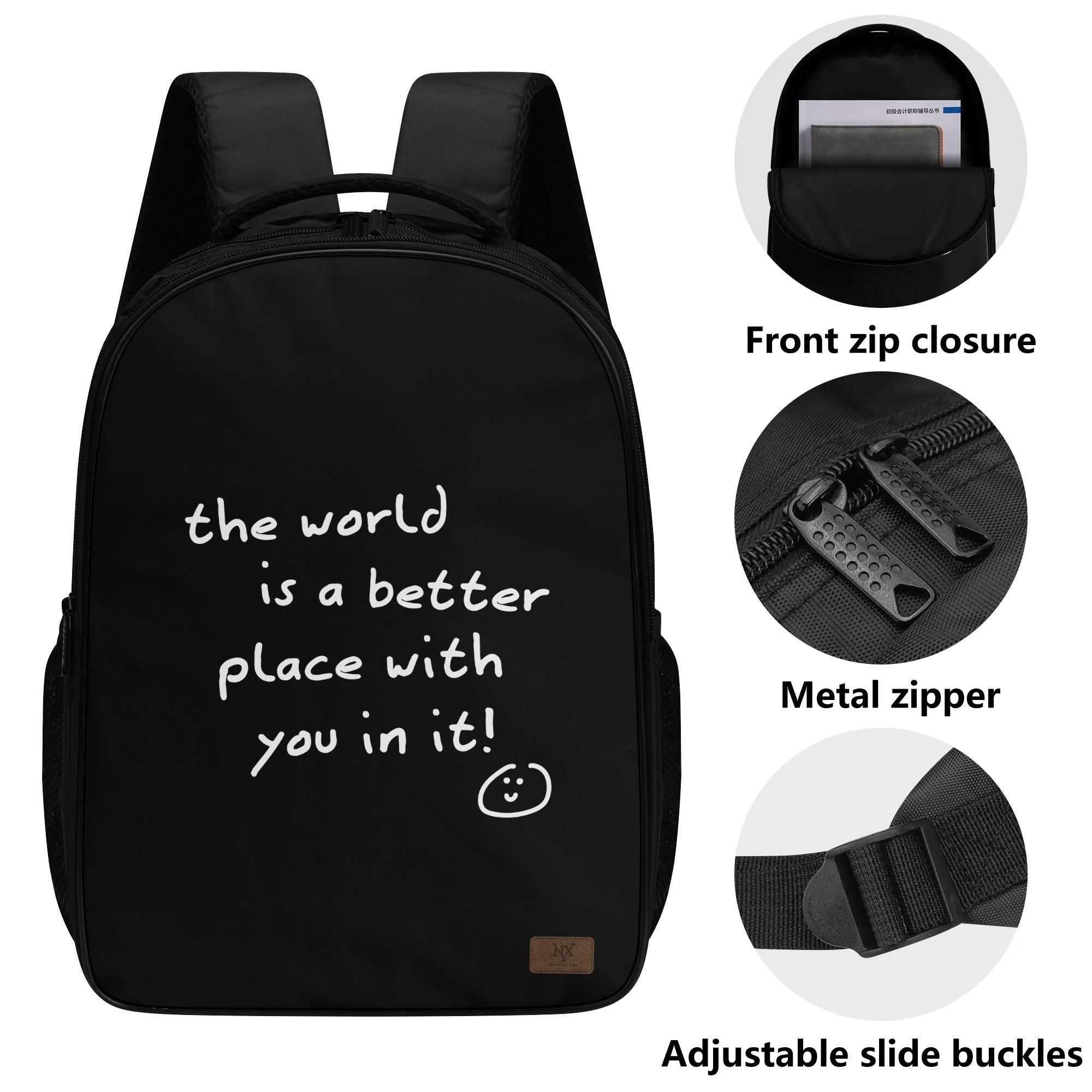 NXY Black Bookbag Luxury Designer Mens Backpack Women Large Back Pack Student Boys Schoolbag Laptop Bags 250806