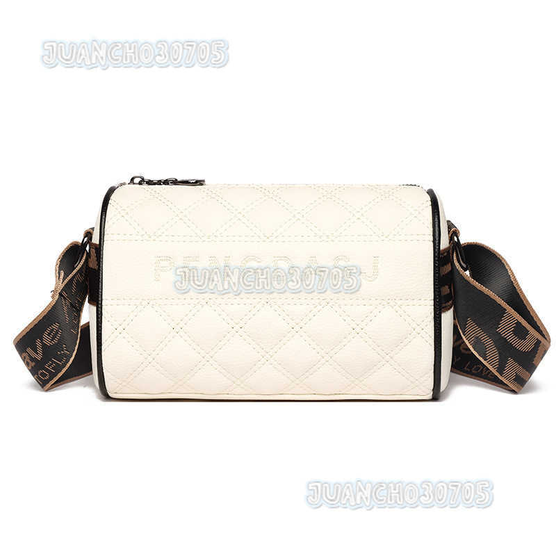 Soft Leather Womens Bag First Layer Cowhide Small Bag 2025 New Trend Fashion Wide Shoulder Strap Single Shoulder Crossbody Bag H250806