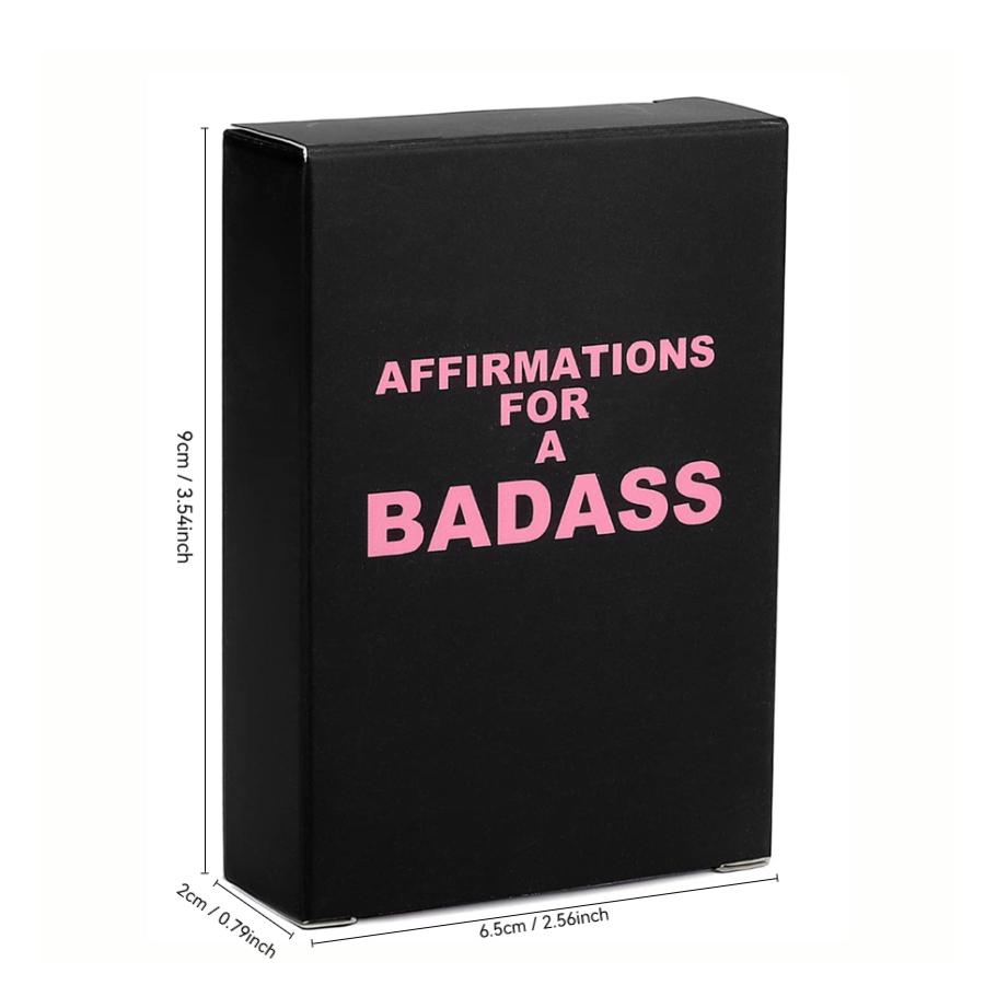 One box containing 53 "Affirmation Cards for Empowering Women - The Daily Motivation and Inspiration of Villains" - The perfect gift for wom