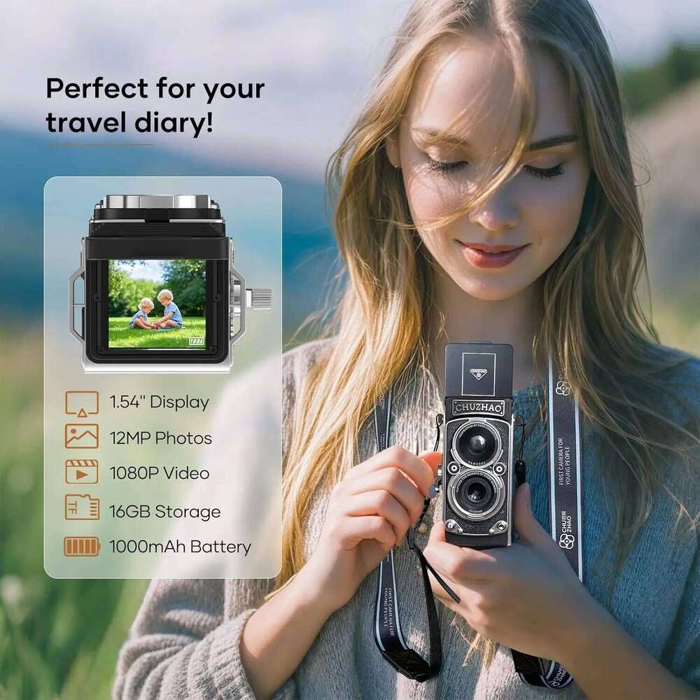 Designer Brand Mini In Retro Digital Portable Retro Camera with GB MP Photo AF P FHD Video Mah Battery