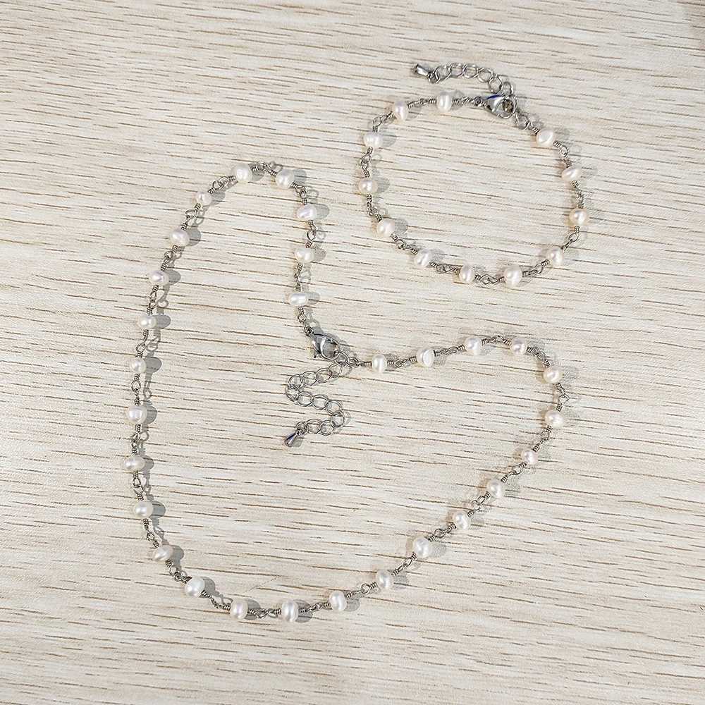 Womens High Quality Jewelry Exquisite Gift Lovely Creative Charm 18k Gold Plated Hand Twisted Natural Freshwater Pearl Necklace Y250805