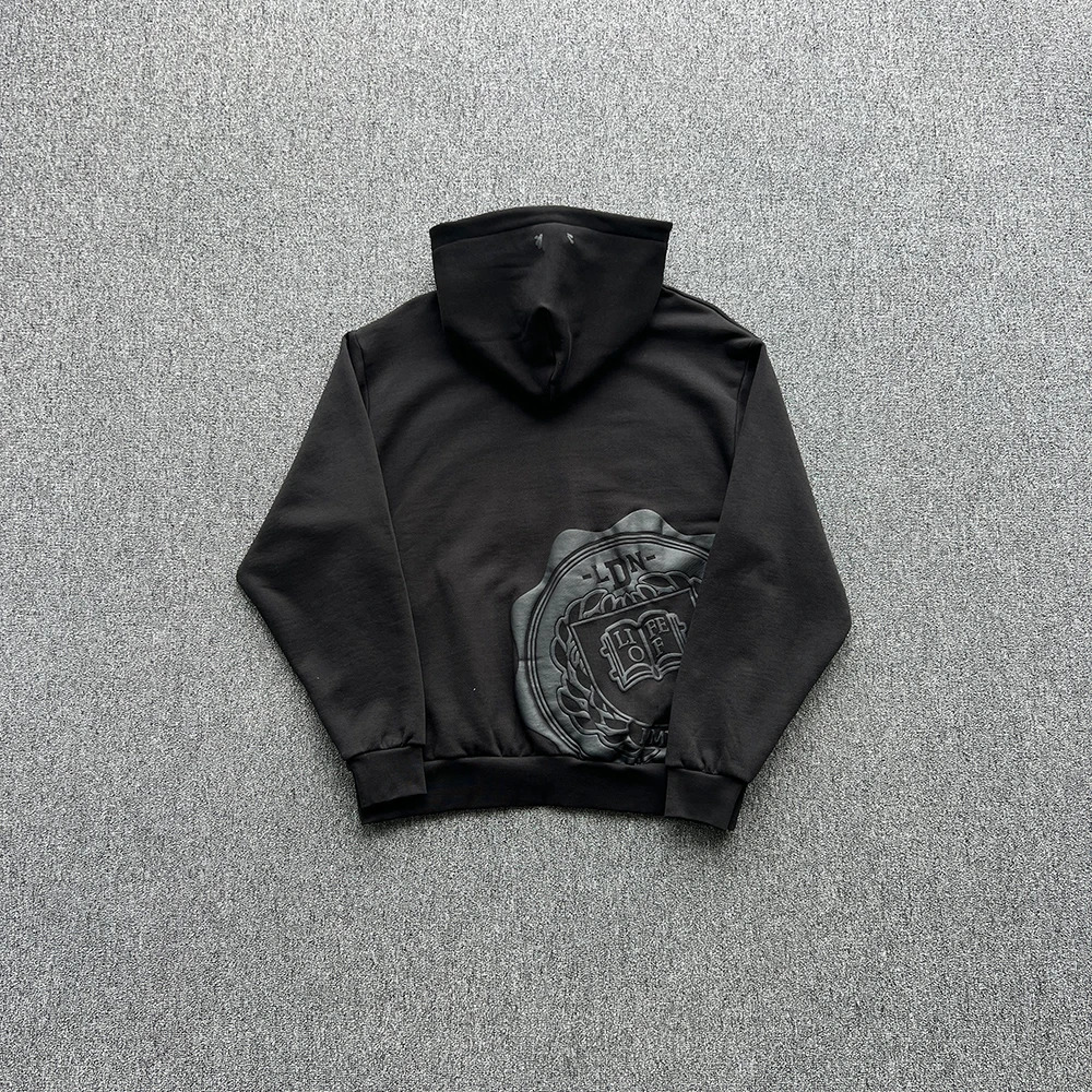 SY137 Jogging Streetwear Hoodies Trousers Set Centre Cee Tracksuit Men Clothing Black Fabric Print Casual Suit 250806