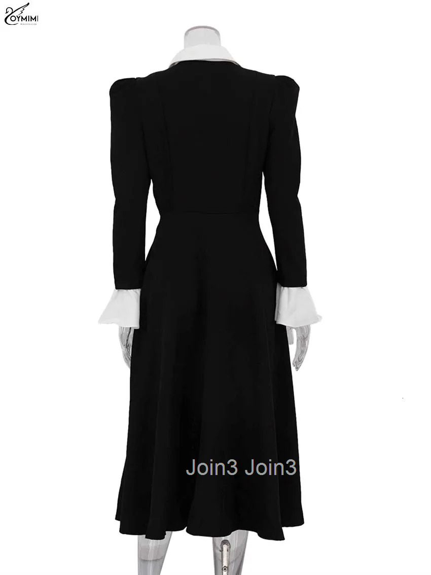 Elegant Blue Cotton Womens Dresses Fashion Lapel Short Sleeve Button Dresses Autumn New High Waisted Pleated Mini Dress