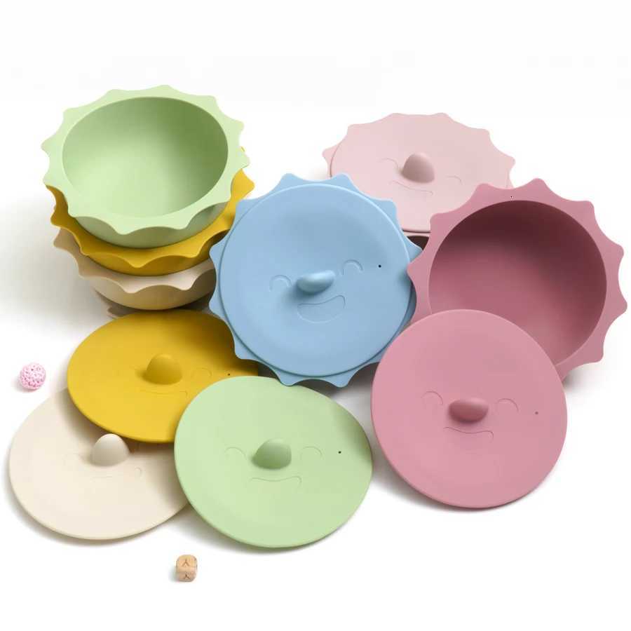 1PCS Baby Silicone Suction Bowl BPA Free Cartoon Shape Food Tray Dishes Plate Child Feeding Non-Slip Tableware Baby Accessories X250806