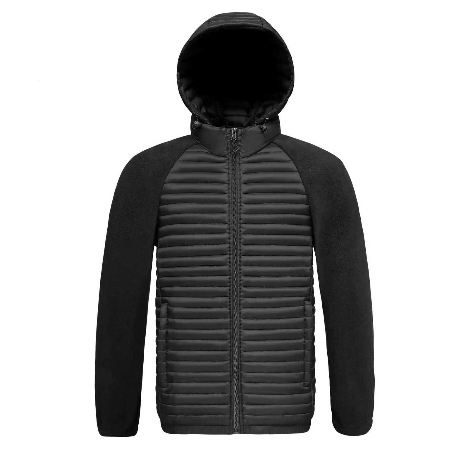 8XL size 2025 new solid color coat with detachable hooded cotton-padded jacket winter cotton-padded jacket for men W250806