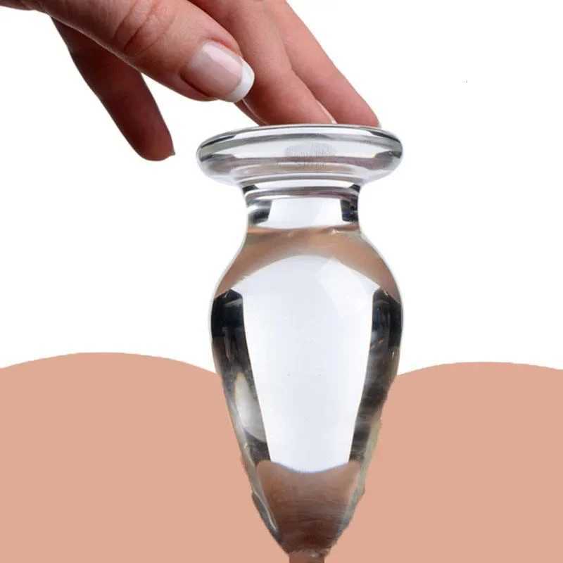 Transparent Anal Plug Butt Plug Erotic Butt Stimulation Glass Sex Toys for Women Men Masturbation Prostate Massager XJ250806
