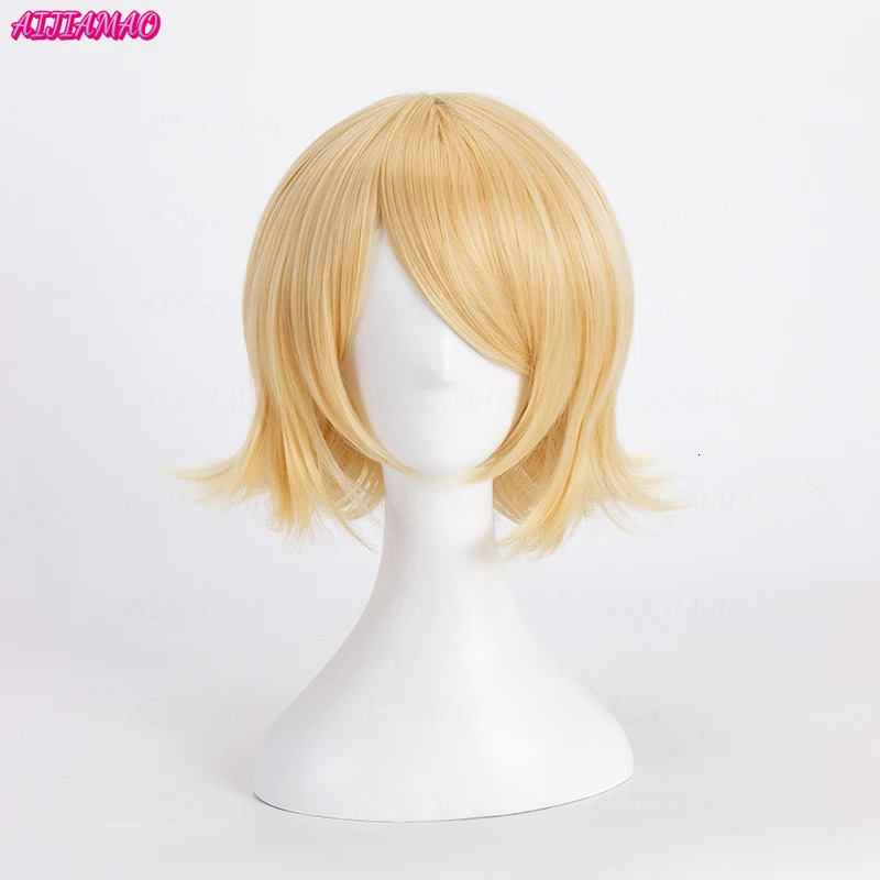Rin Len Short Blond Heat Resistant Synthetic Hair Anime Cosplay Wigs Track Code Free Wig Cap 250805