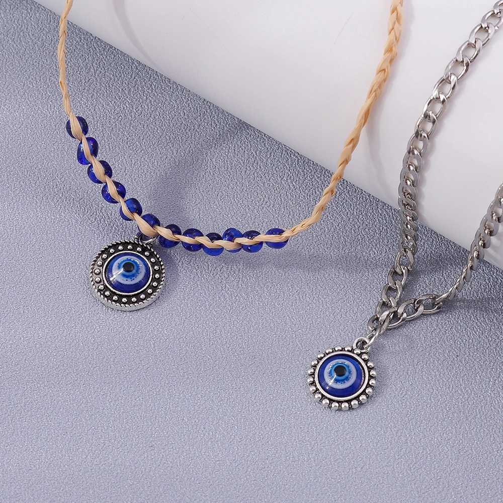 2pcs Bohemian Blue Evil Eye Anklets for Women Summer Beach Anklet s Chain Girls Jewelry Gifts Y250805