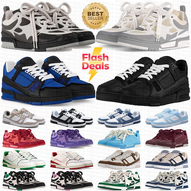 with box casual shoes for men women chaussure designer white sneakers black mens womens pink blue orange green trainers