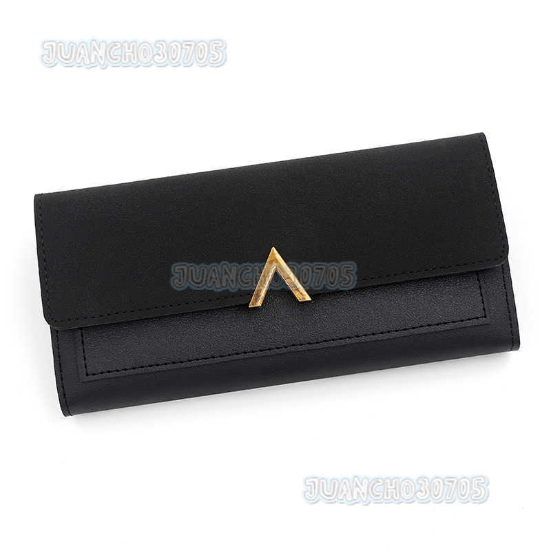 New Womens Wallet Fashionable and Simple Womens Pu Long Wallet Multi Card Card Bag Handbag H250806
