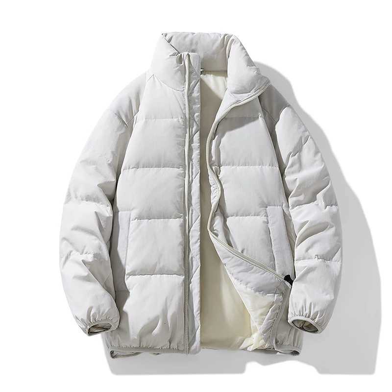 Duck Velvet Thick New Casual Stand Collar Fashion Loose Outdoor Jacket Autumn Winter Mens Warm Clothes Windproof Waterproof Coat W250806