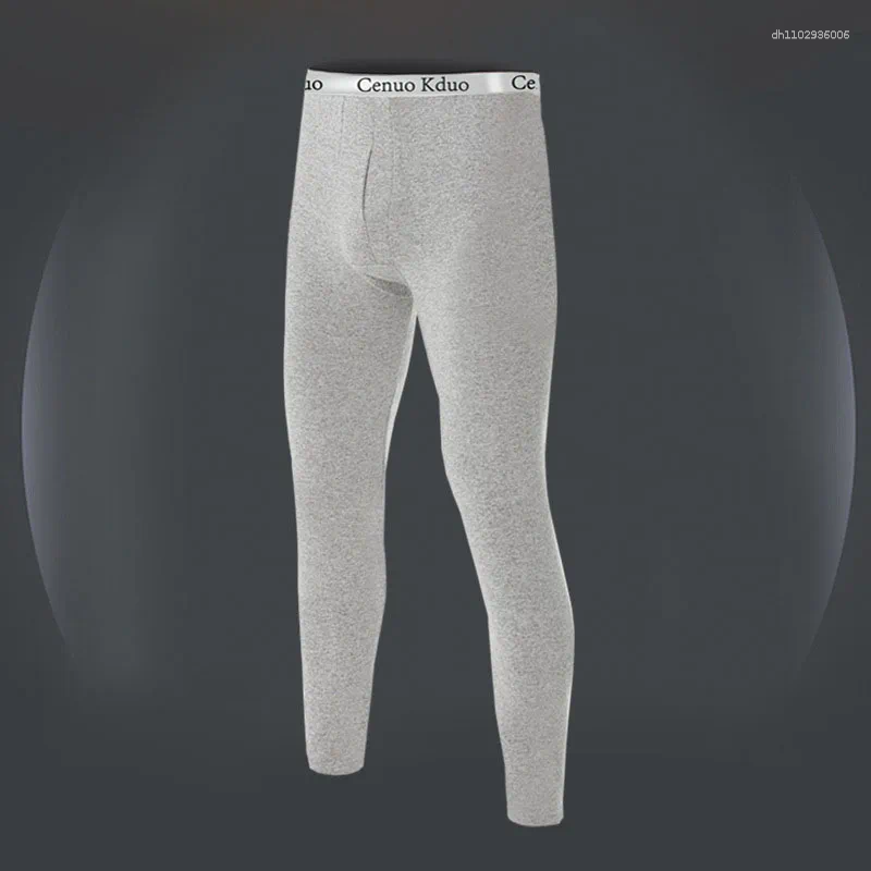 Men's Pants 2025 Thermal Underwear Men Thin Fleece Leggings Elastic Underpants Solid Color Render Slim Clothing Soft