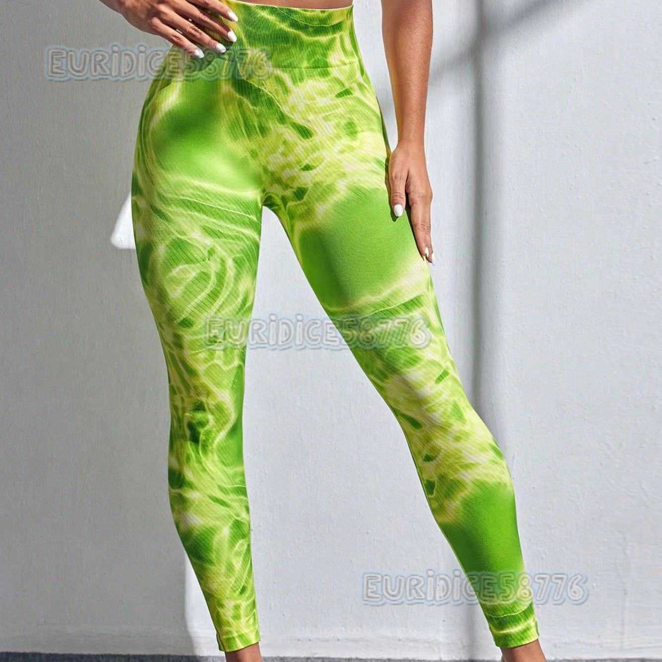 New Yoga Pants High Waist Nude Feel Printed Women Leggings Sports Outdoor Summer Fitness Pants H250806