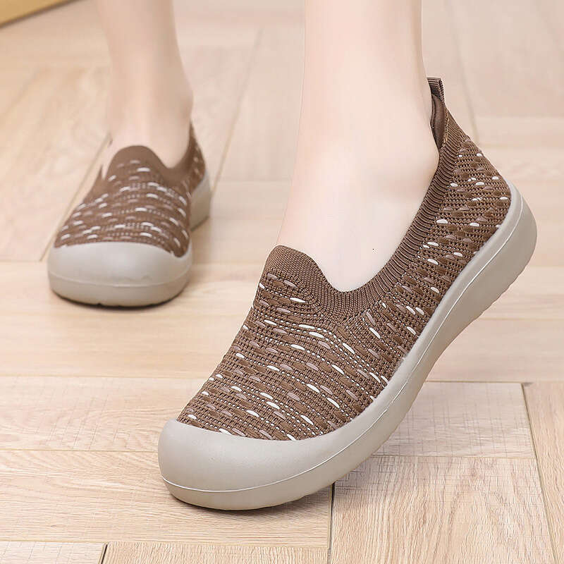 Women's 2025 Spring New Pastoral Style Fisherman Soft Sole Non-Slip Walking Comfortable Slip-On Mom Shoes