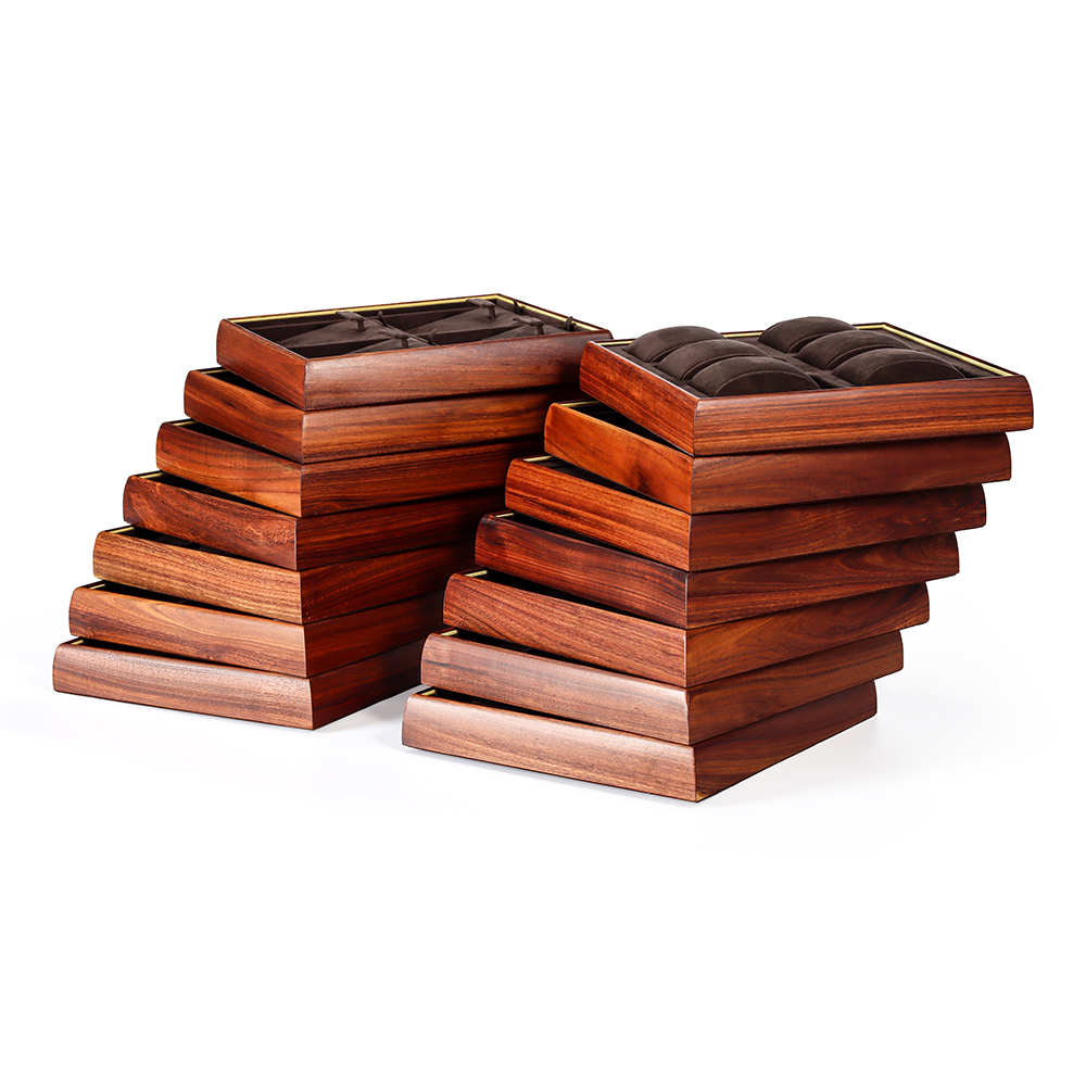 Foshan HLB Customizable Wood Jewelry Tray - Elegant Display for Organizing Accessories