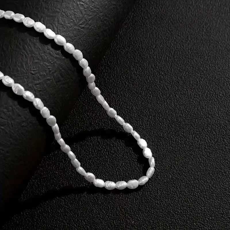 New Fashion Simple Imitation Pearl Choker Necklace for Women Vintage Elegant Beaded Temperament Necklace Wedding Party Jewelry Y250805