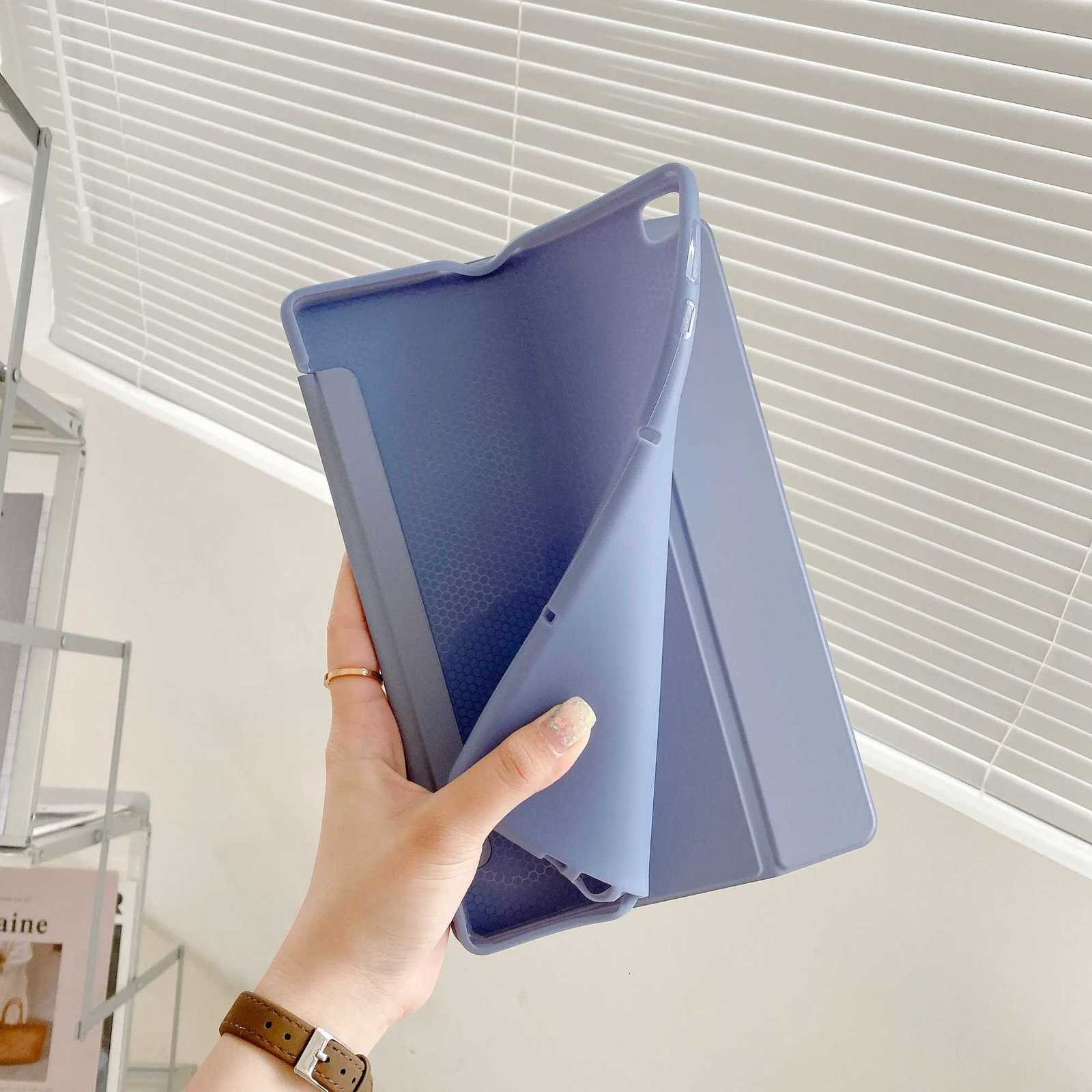 11th Generation 2025 iPad A16 Case PU Leather Soft Silicone Back Fold Stand Cover Funda iPad 10 11th Generation A16 Case Coque T250806
