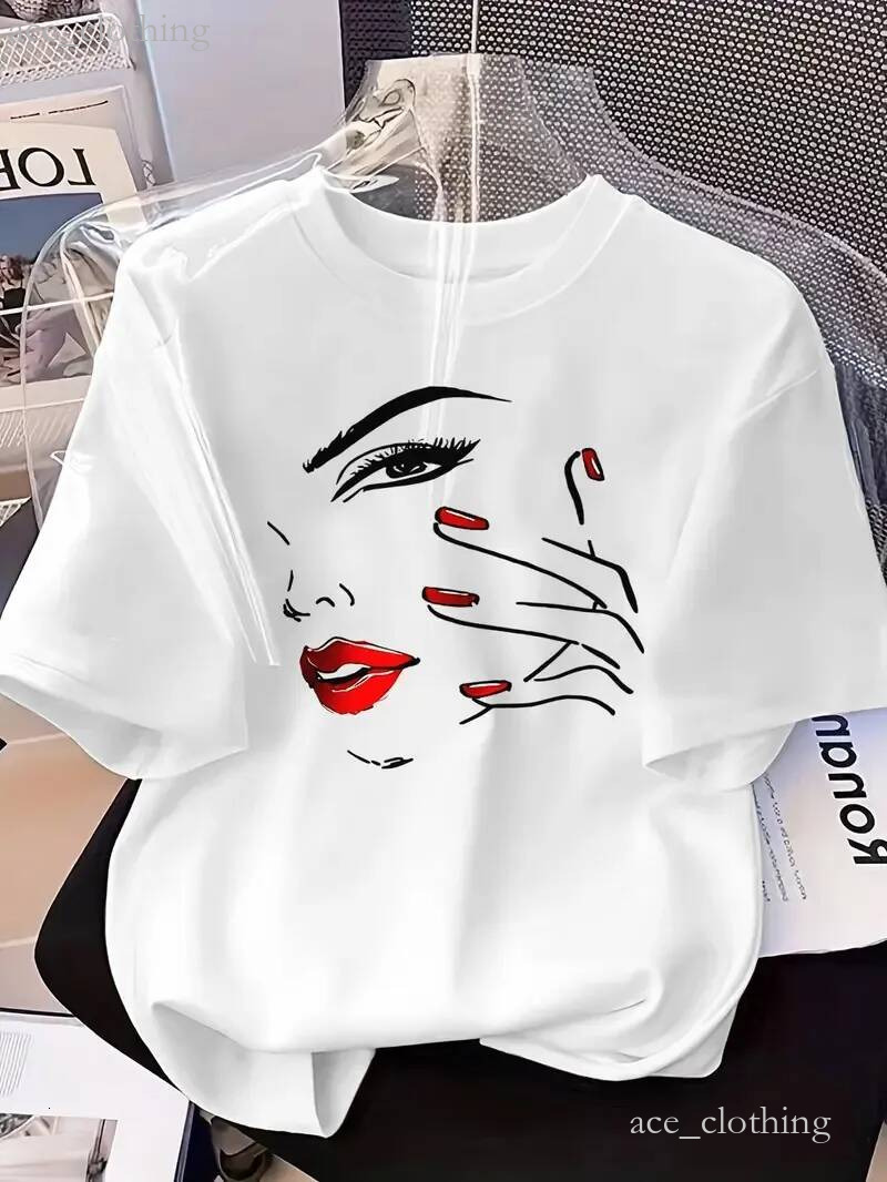 Retro Bohemian Artistic Women's Designer Tees 180g Cotton designer clothes women Plus Size Customizable Retro Prints US Warehouse 3Day Delivery 4