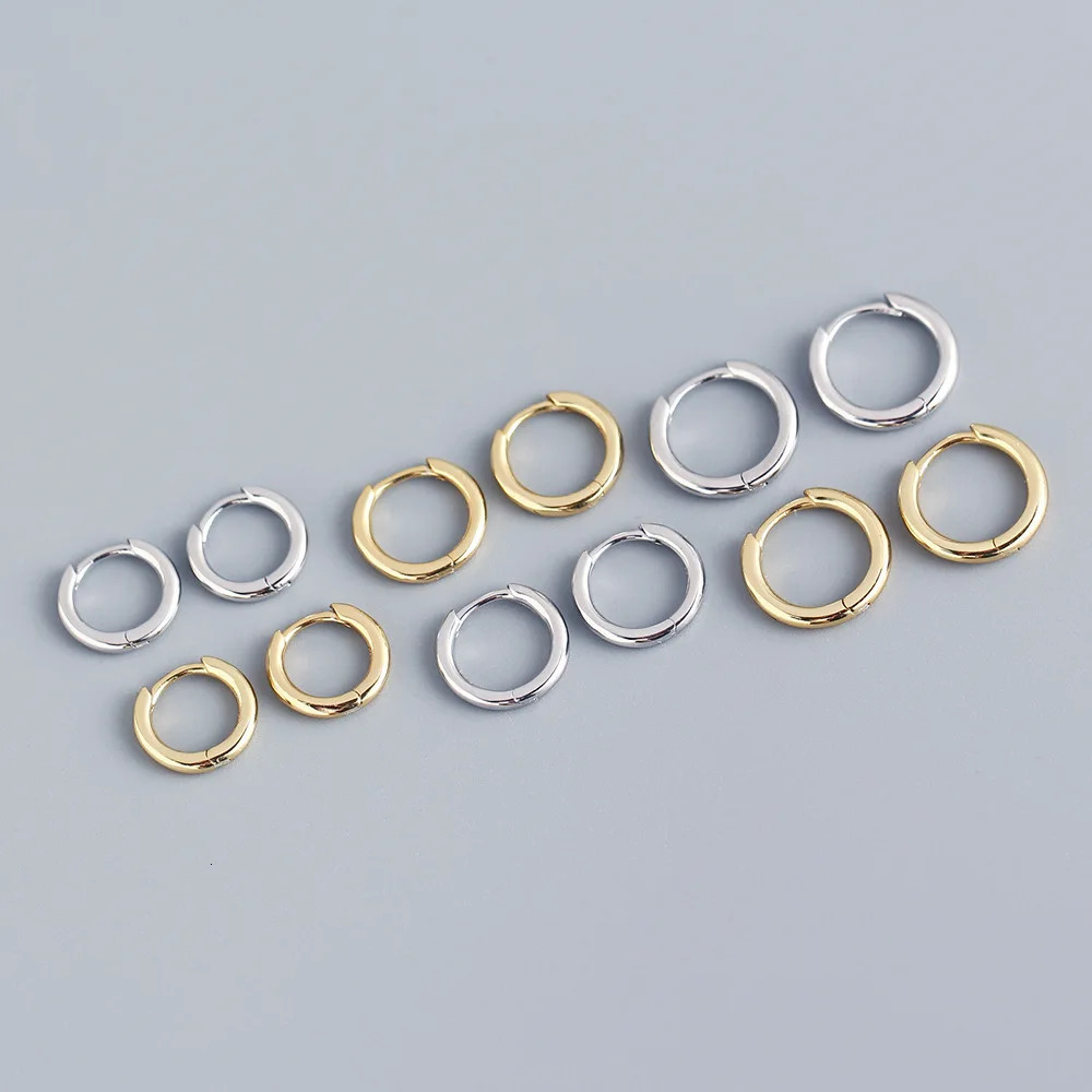 2PCS Tiny Stainless Steel Huggie Small Hoop Earrings For Women Round Circle Punk Unisex Rock Earring Cartilage Piercing Jewelry 250805