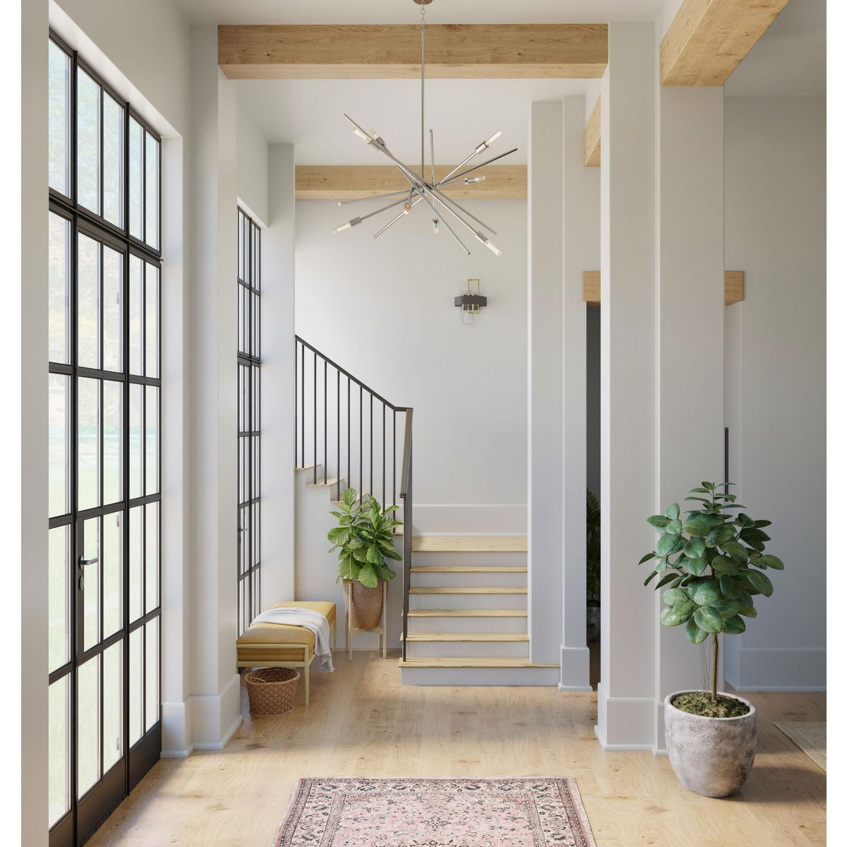 Creative industrial style retro satellite multi-head pendant lamp for clothing stores, cafes, and bars Z-P400109