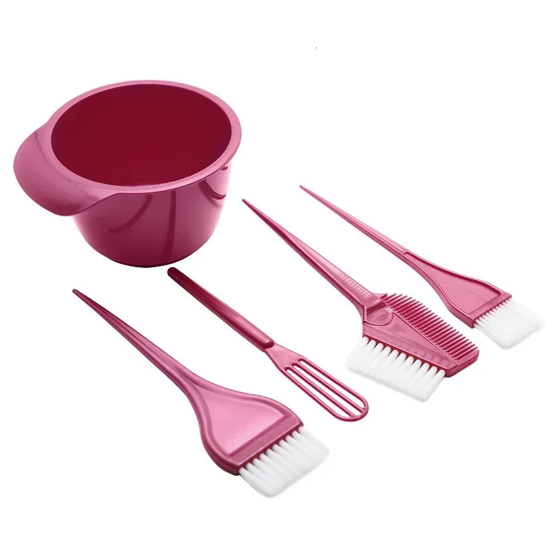 Hair Color Dye Bowl Comb Brushes Tool Sets Tint Coloring Dye Bowl Comb Brush Twin Headed Brushes Salon Hairdressing Styling Tool 250805