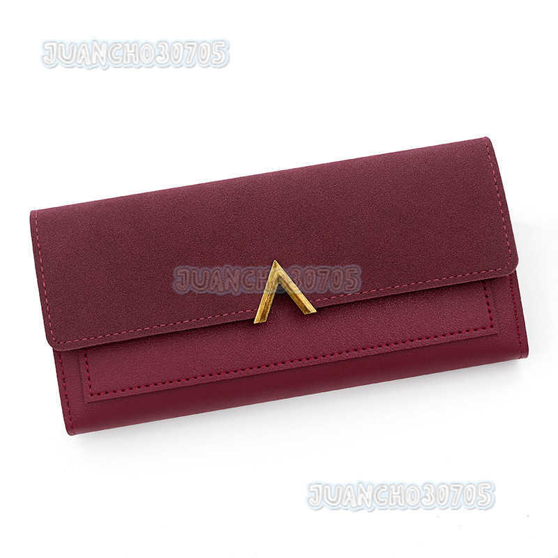 New Womens Wallet Fashionable and Simple Womens Pu Long Wallet Multi Card Card Bag Handbag H250806