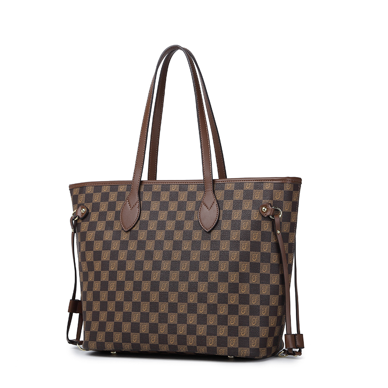 MKF designer bag free shipping Light luxury High quality casual tote bag versatile classic Check Plaid Tartan vintage handbag for woman