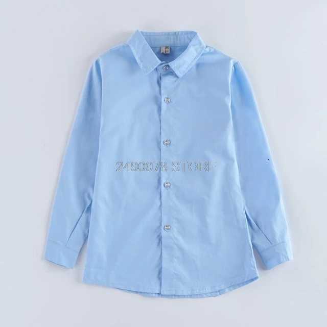 Shirts For Boys Brand Autumn Kids Cotton Shirts Children Clothing Boys Teenage Sports School Uniform Formal Dress Shirts X250806