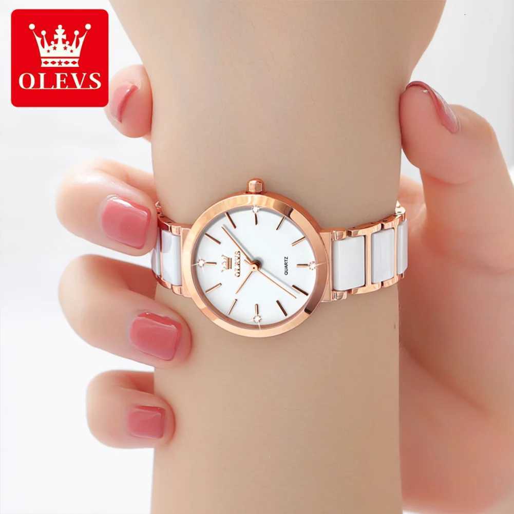OLEVS Womens Wrist Luxury Brand for Women Elegant Bracelet Waterproof Fashion Quartz Ladies es Reloj Para Mujer W250806