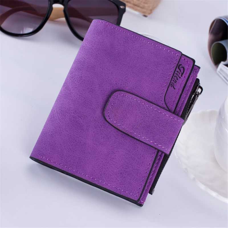 Hot Sale Womens Short Wallets PU Leather Matte Small Casual Coin Purse Zipper Money Bags Hasp Clutch HolderXJ250806