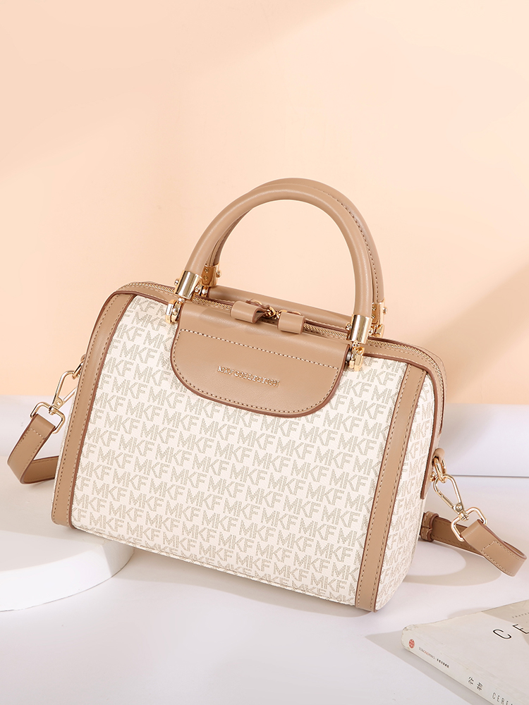 MKF designer bag free shipping Light luxury High quality casual fashion Boston bag letter versatile classic high-capacity handbag for woman