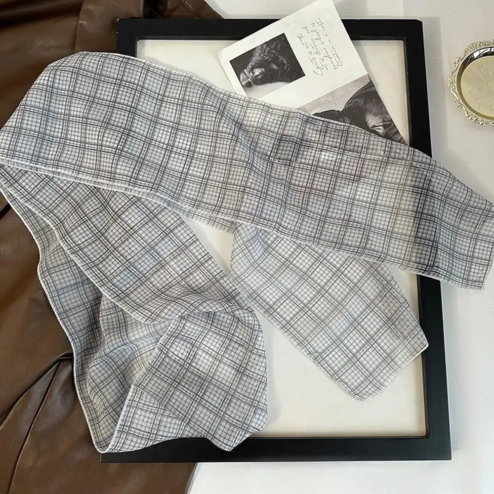 140cm Y2k Women Long Scarf Silk Bag Ribbon Headbands Choker Floral Lace Scarf Ins Long Ribbon Scarf Shawl Thin Headscarf 250806