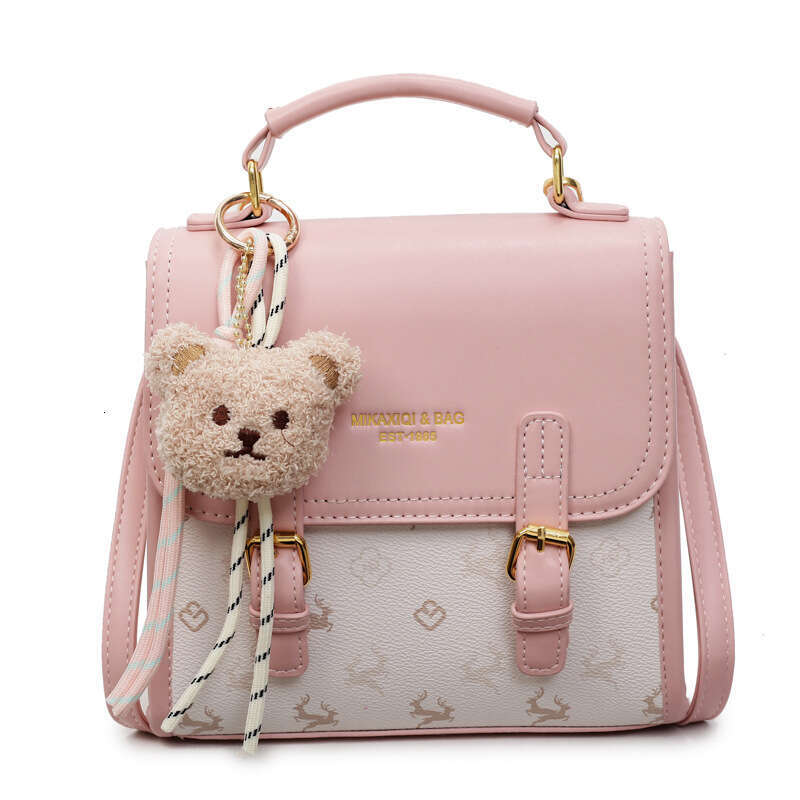 Versatile Handbag for Women Large Capacity Shoulder Crossbody Bag Printed Trendy Backpack-Contrast Panel Design, Ideal for Teen Girls and Casual Outin