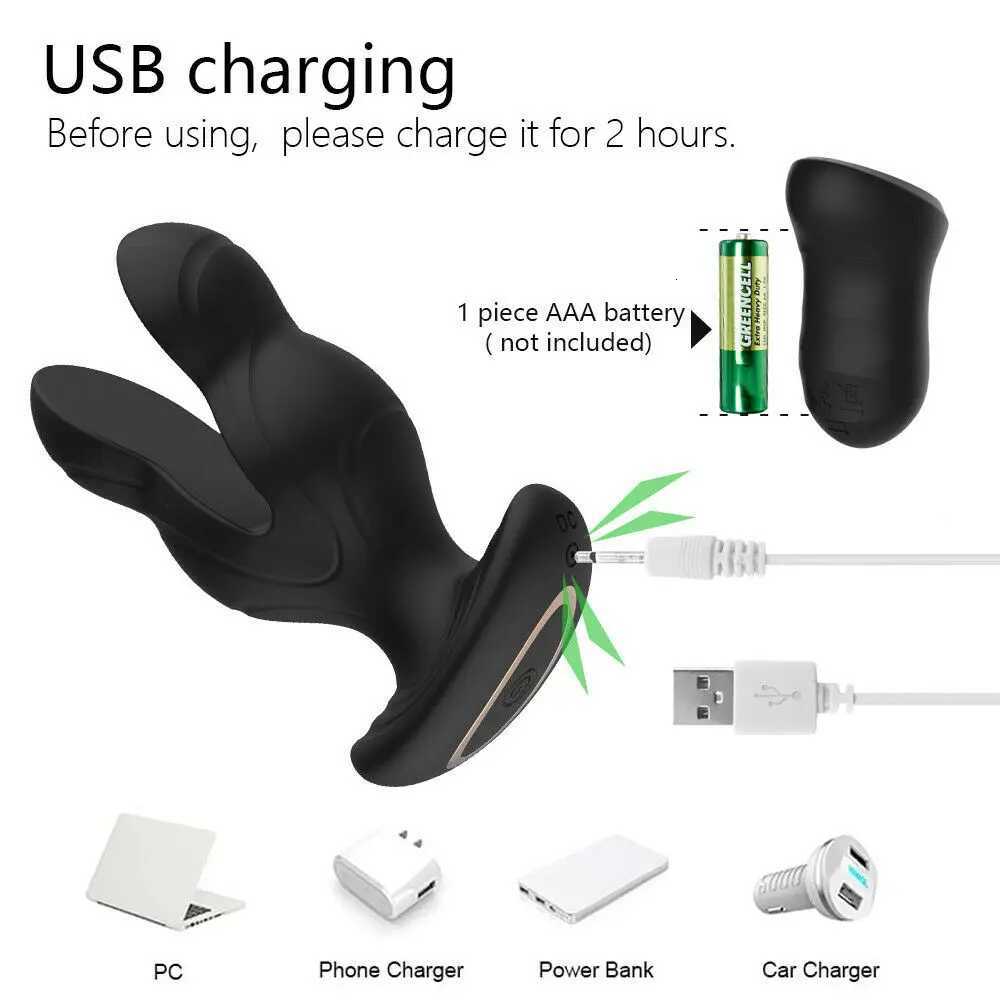 Electric Shock Anal Butt Plug Vibrators for Men Prostate Massager Clitoral G-Spot Stimulator Remote Control Waterproof Adult Sex Toy XJ250806