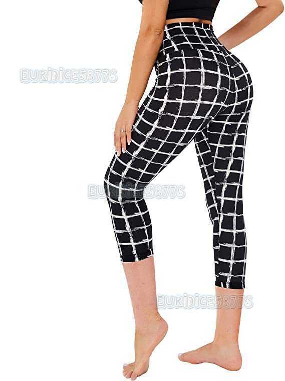 Summer Slimming Pants High Waist Printed Leggings Slim Fit Hip Lift Sports Pants Yoga Pants Womens Clothing H250806